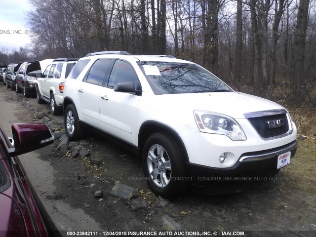 1GKKVPED2CJ209922 - 2012 GMC ACADIA SLE WHITE photo 1