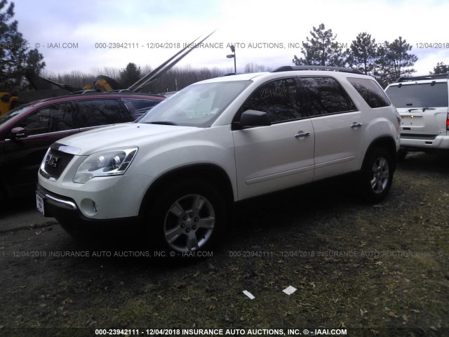 1GKKVPED2CJ209922 - 2012 GMC ACADIA SLE WHITE photo 2