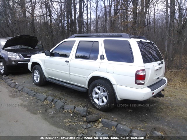 JN8DR09Y24W919733 - 2004 NISSAN PATHFINDER LE/SE WHITE photo 3