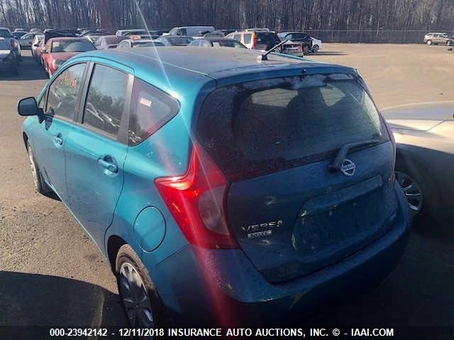 3N1CE2CP0EL409289 - 2014 NISSAN VERSA NOTE S/S PLUS/SV/SL BLUE photo 3