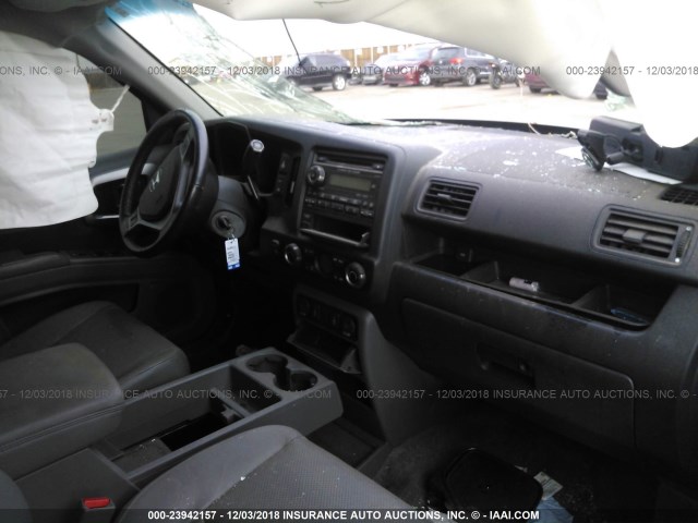 5FPYK1F56AB013397 - 2010 HONDA RIDGELINE RTL GRAY photo 5