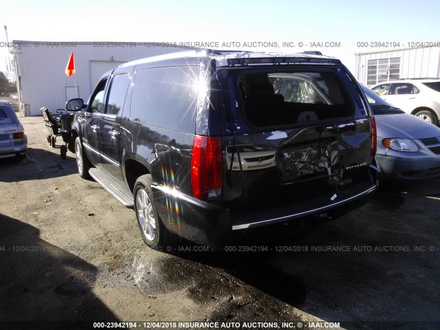 1GYS3GEF6DR185270 - 2013 CADILLAC ESCALADE ESV BLACK photo 3