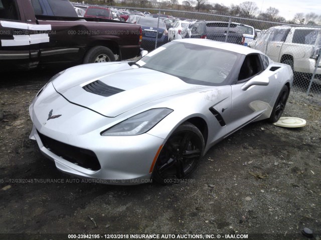 1G1YB2D74G5117912 - 2016 CHEVROLET CORVETTE STINGRAY/1LT SILVER photo 2