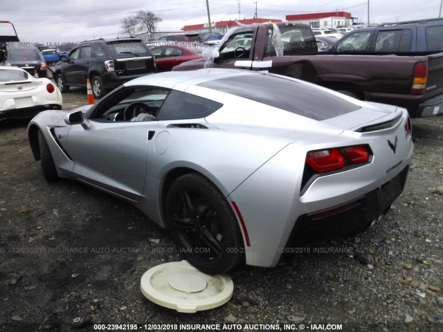 1G1YB2D74G5117912 - 2016 CHEVROLET CORVETTE STINGRAY/1LT SILVER photo 3