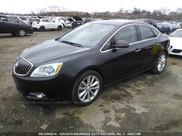 1G4PR5SK9E4223391 - 2014 BUICK VERANO CONVENIENCE BROWN photo 2