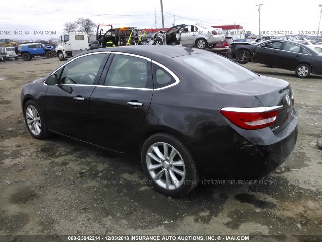 1G4PR5SK9E4223391 - 2014 BUICK VERANO CONVENIENCE BROWN photo 3