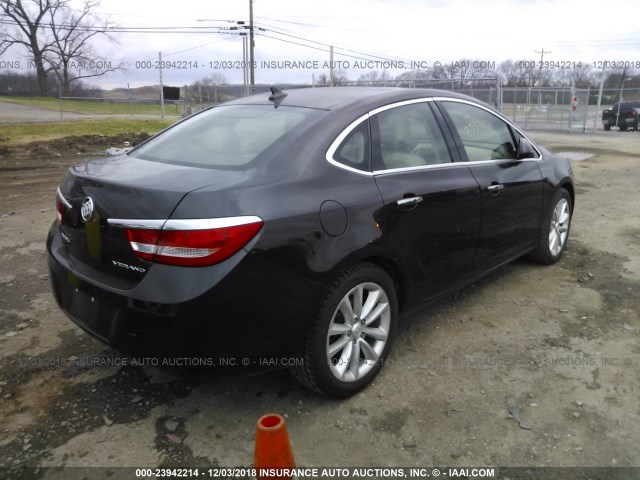 1G4PR5SK9E4223391 - 2014 BUICK VERANO CONVENIENCE BROWN photo 4