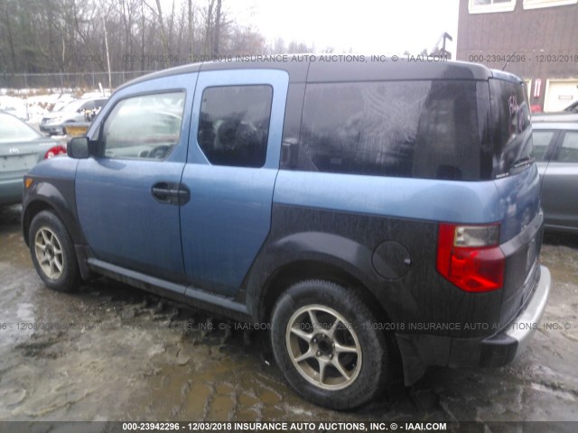 5J6YH28676L004824 - 2006 HONDA ELEMENT EX BLUE photo 3