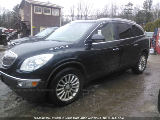 5GAEV23748J172390 - 2008 BUICK ENCLAVE CXL BLACK photo 2