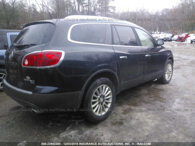 5GAEV23748J172390 - 2008 BUICK ENCLAVE CXL BLACK photo 4