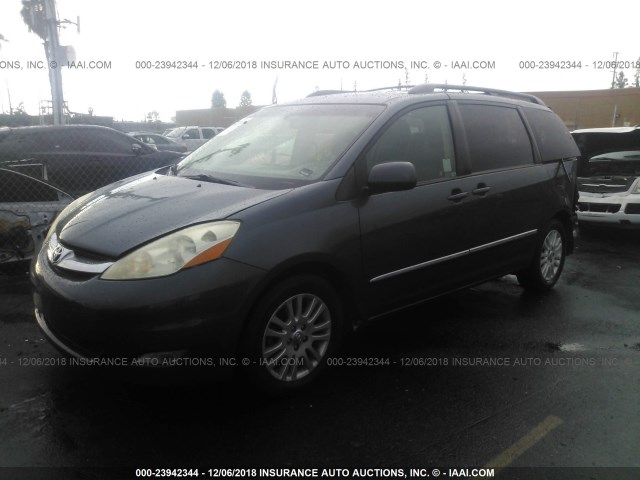 5TDYK4CC6AS318553 - 2010 TOYOTA SIENNA XLE/XLE LIMITED GRAY photo 2