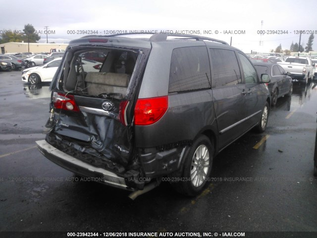 5TDYK4CC6AS318553 - 2010 TOYOTA SIENNA XLE/XLE LIMITED GRAY photo 4