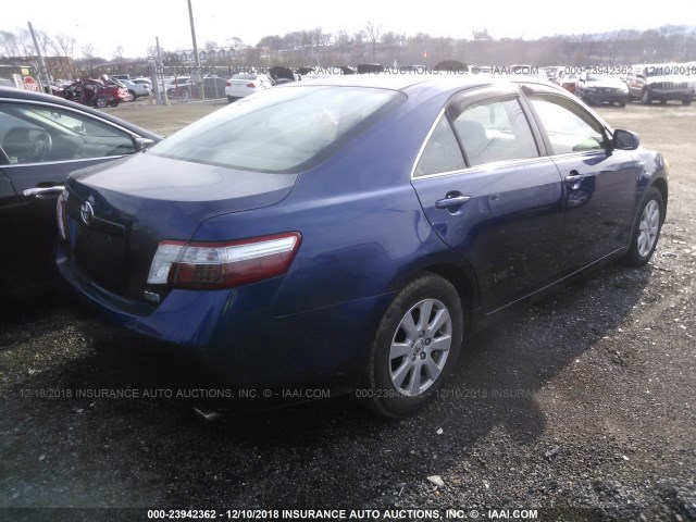 JTNBB46K973039421 - 2007 TOYOTA CAMRY NEW GENERAT HYBRID BLUE photo 4