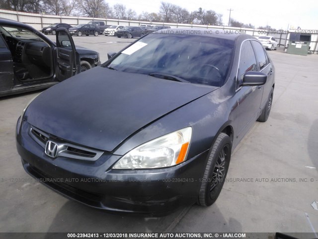 1HGCM66573A034718 - 2003 HONDA ACCORD BLACK photo 2