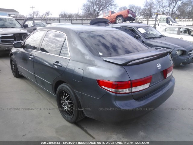 1HGCM66573A034718 - 2003 HONDA ACCORD BLACK photo 3