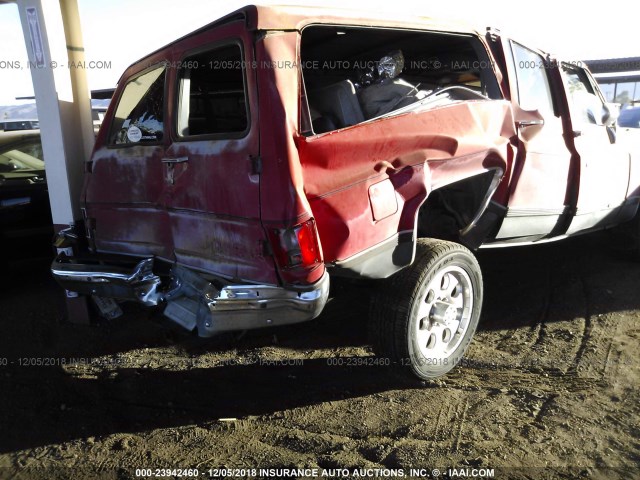 1GNGR26N3KF116271 - 1989 CHEVROLET SUBURBAN R2500 RED photo 6