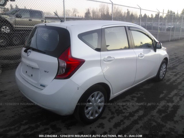 3N1CE2CP7EL413047 - 2014 NISSAN VERSA NOTE S/S PLUS/SV/SL WHITE photo 4