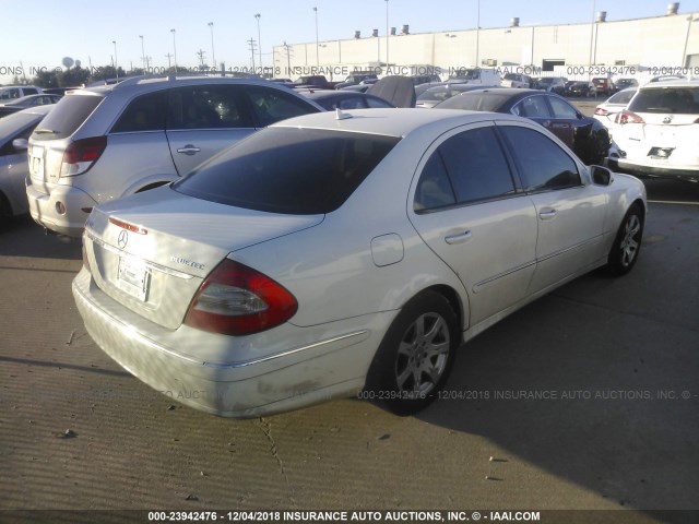 WDBUF22XX8B243318 - 2008 MERCEDES-BENZ E 320 CDI WHITE photo 4