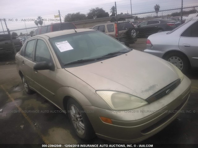 1FAFP3835YW109557 - 2000 FORD FOCUS ZTS BROWN photo 1