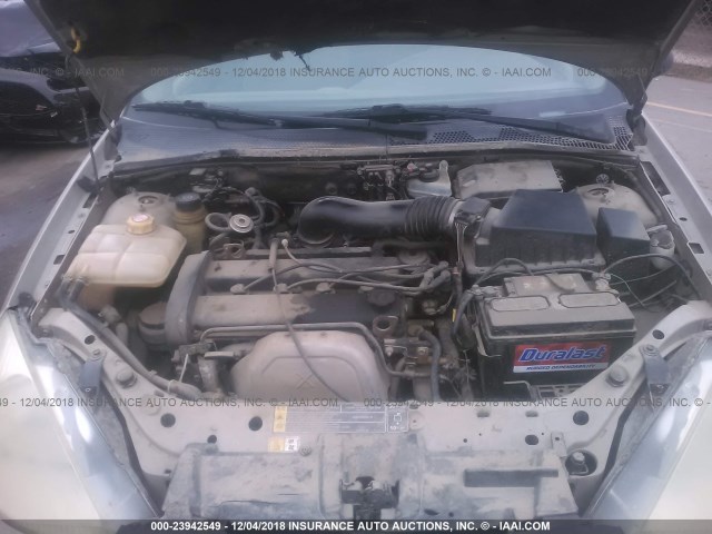 1FAFP3835YW109557 - 2000 FORD FOCUS ZTS BROWN photo 10