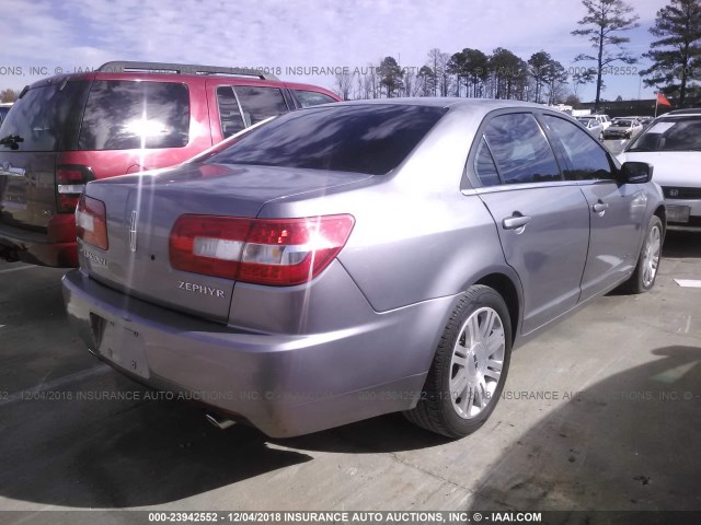 3LNHM26186R620571 - 2006 LINCOLN ZEPHYR GRAY photo 4