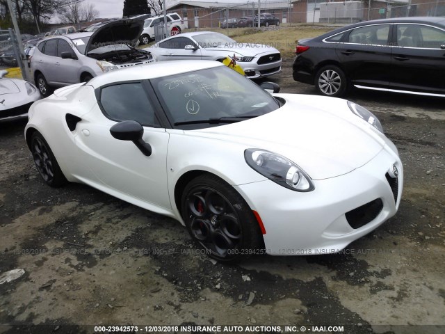 ZARBAAA42FM164970 - 2015 ALFA ROMEO 4C WHITE photo 1