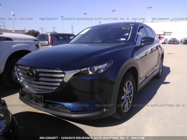 JM3TCACYXJ0215597 - 2018 MAZDA CX-9 TOURING BLUE photo 2