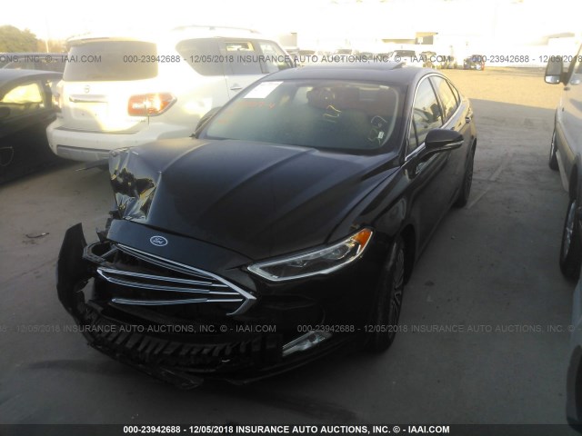 3FA6P0D98JR155367 - 2018 FORD FUSION TITANIUM/PLATINUM BLACK photo 2