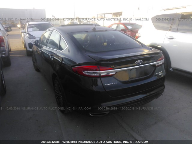 3FA6P0D98JR155367 - 2018 FORD FUSION TITANIUM/PLATINUM BLACK photo 3