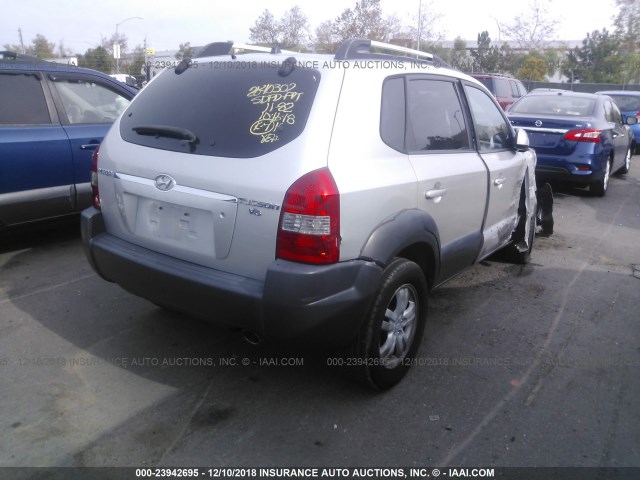 KM8JN12D96U318739 - 2006 HYUNDAI TUCSON GLS/LIMITED 银色 照片 4