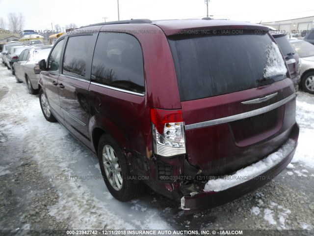 2C4RC1BG6DR620443 - 2013 CHRYSLER TOWN & COUNTRY TOURING RED photo 3