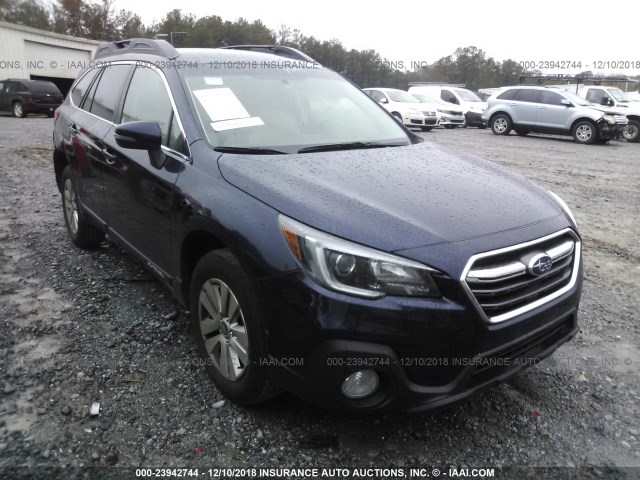 4S4BSAFC5J3350522 - 2018 SUBARU OUTBACK 2.5I PREMIUM BLUE photo 1