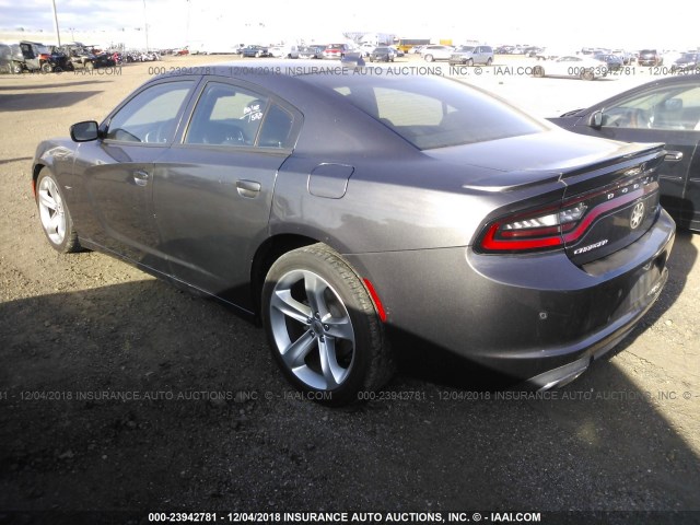 2C3CDXCT0JH225374 - 2018 DODGE CHARGER R/T GRAY photo 3