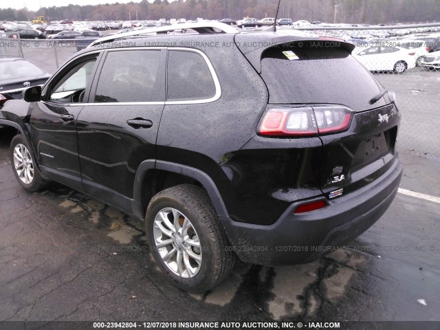 1C4PJLCBXKD187267 - 2019 JEEP CHEROKEE LATITUDE BLACK photo 3