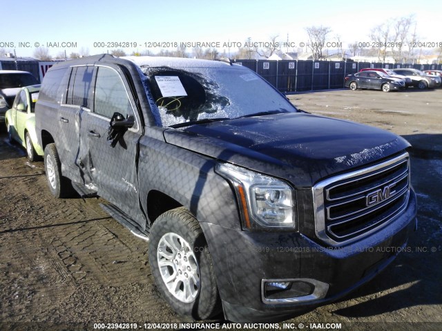 1GKS2GKC9JR158535 - 2018 GMC YUKON XL K1500 SLT GRAY photo 1