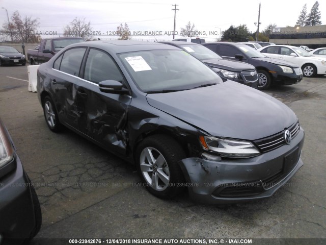 3VWLL7AJ1DM405563 - 2013 VOLKSWAGEN JETTA TDI GRAY photo 1