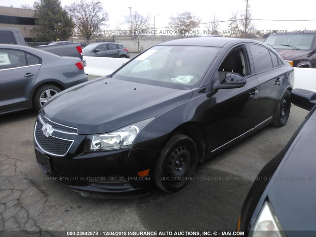 1G1PA5SG7E7407579 - 2014 CHEVROLET CRUZE LS BLACK photo 2