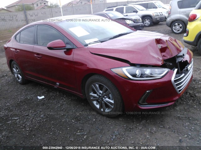 KMHD84LF7HU418203 - 2017 HYUNDAI ELANTRA SE/VALUE/LIMITED RED photo 1