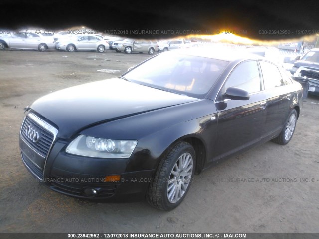 WAUDH74F86N148018 - 2006 AUDI A6 3.2 QUATTRO BLACK photo 2