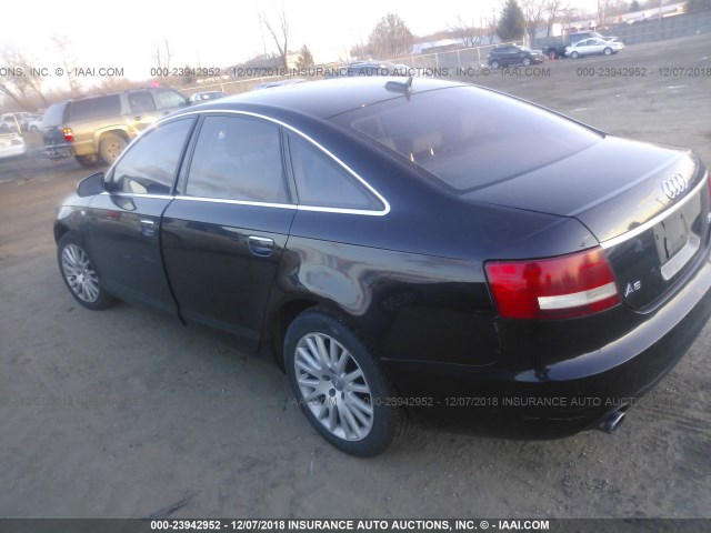 WAUDH74F86N148018 - 2006 AUDI A6 3.2 QUATTRO BLACK photo 3