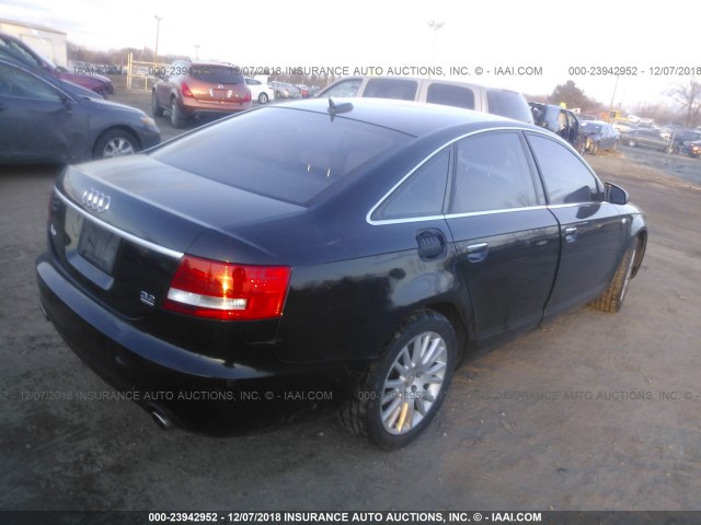 WAUDH74F86N148018 - 2006 AUDI A6 3.2 QUATTRO BLACK photo 4