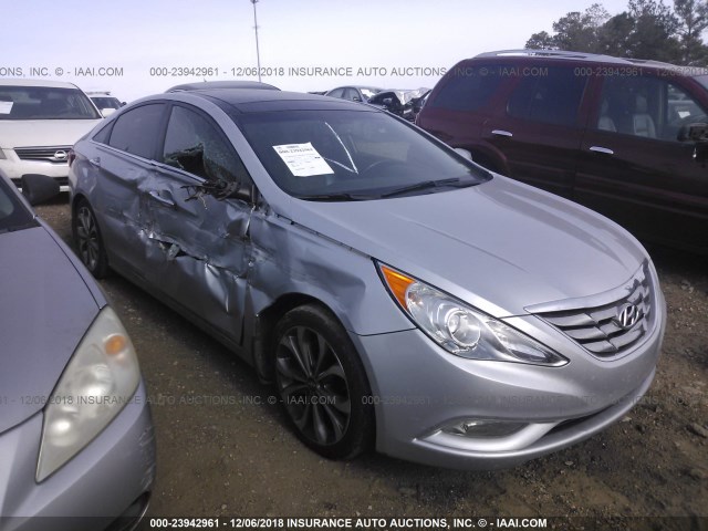 5NPEC4AB2DH595284 - 2013 HYUNDAI SONATA SE/LIMITED SILVER photo 1