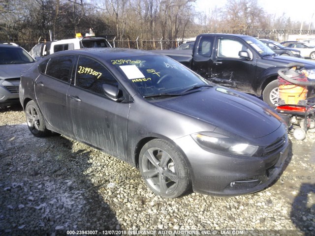 1C3CDFEBXED918972 - 2014 DODGE DART GT GRAY photo 1