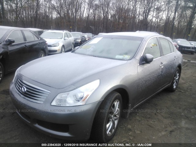 JNKCV61F39M355592 - 2009 INFINITI G37 GRAY photo 2