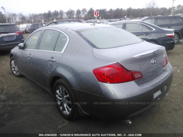 JNKCV61F39M355592 - 2009 INFINITI G37 GRAY photo 3