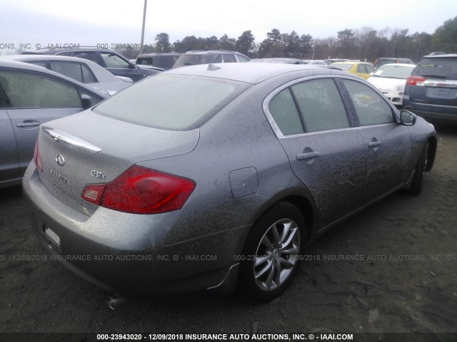 JNKCV61F39M355592 - 2009 INFINITI G37 GRAY photo 4