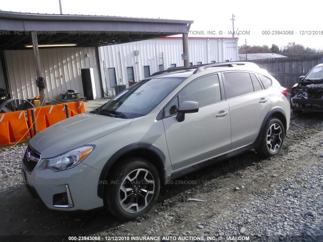 JF2GPABC1H8263524 - 2017 SUBARU CROSSTREK PREMIUM TAN photo 2