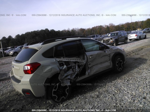 JF2GPABC1H8263524 - 2017 SUBARU CROSSTREK PREMIUM TAN photo 4