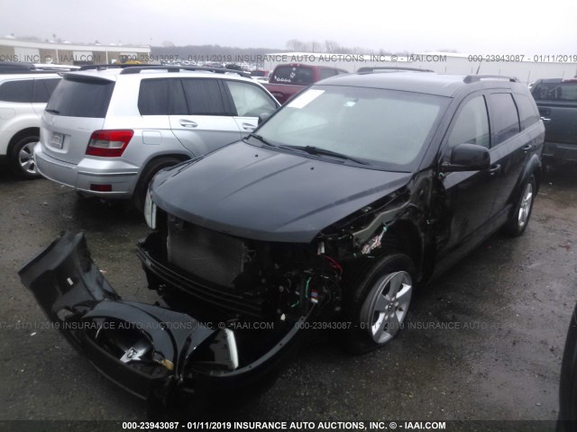 3D4PG5FV0AT149462 - 2010 DODGE JOURNEY SXT BLACK photo 2