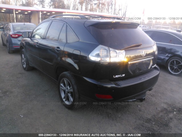 JTJHW31U960004848 - 2006 LEXUS RX 400 BLACK photo 3